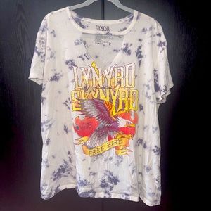 Torrid Lynyrd Skynyrd Tie Dye Cut Out T-Shirt (Plus Size)